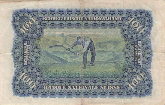 Schweiz 100 Franken 1943
